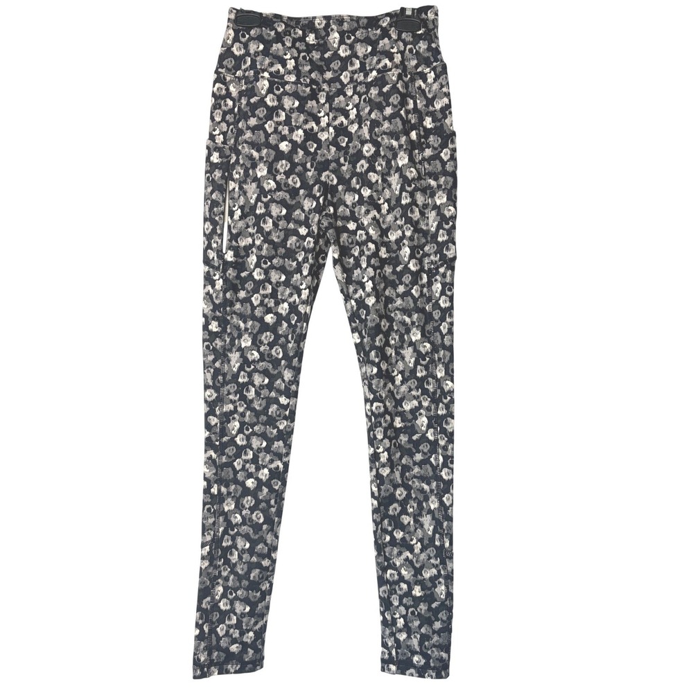 T by Talbots Leopard UPF 50 High Waisted Leggings Size Petite